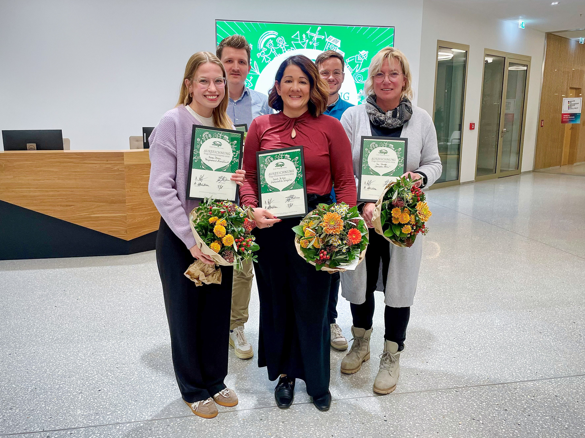 Gewinner:innen des FIEGE Ehrenamtspreis