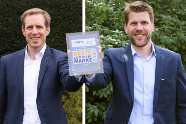 Jens und Felix Fiege mit Award beste Logistik Marke